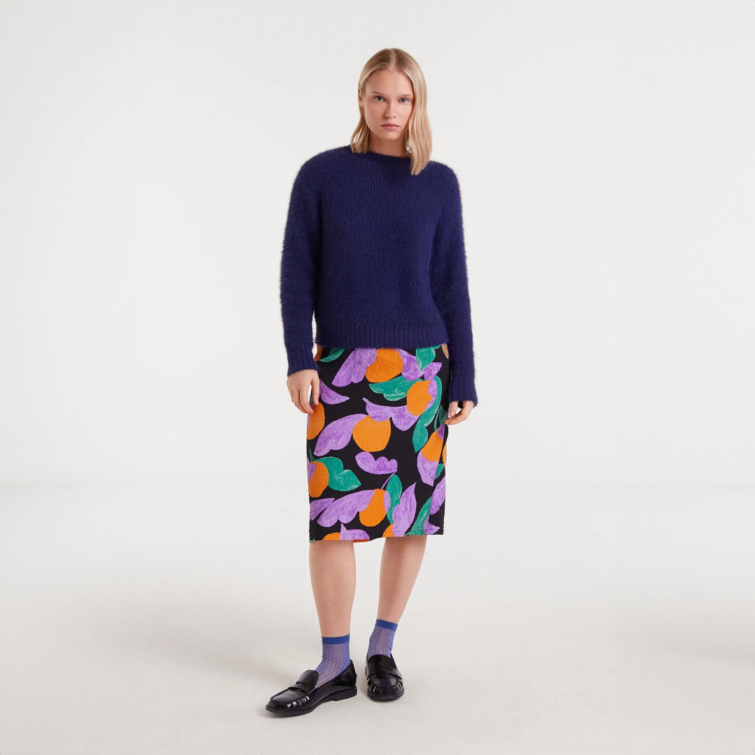 JERSEY - Compañía Fantástica, Punto con textura azul