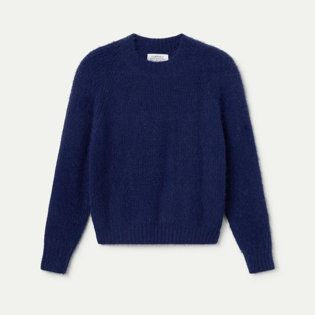 JERSEY - Compañía Fantástica, Punto con textura azul