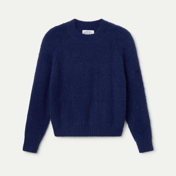 JERSEY - Compañía Fantástica, Punto con textura azul