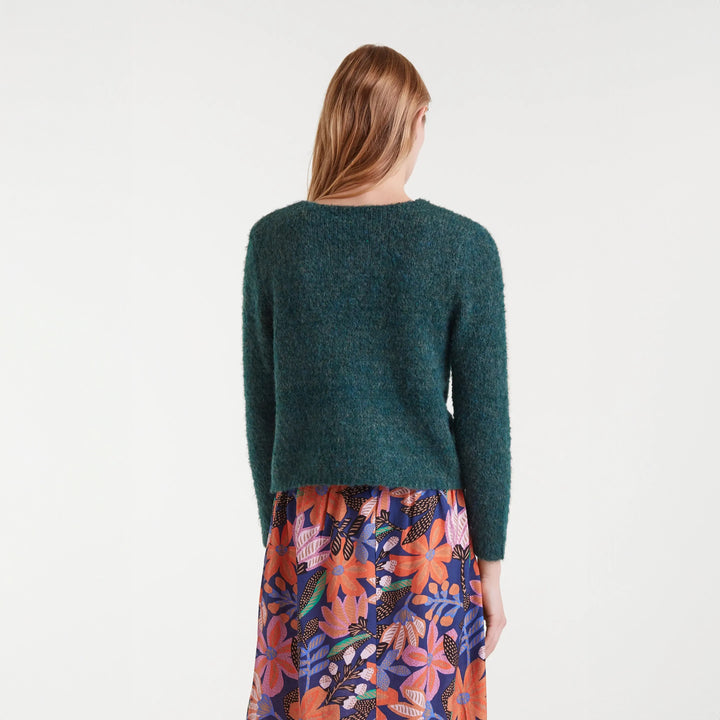 JERSEY - Compañía Fantástica, Punto con textura verde