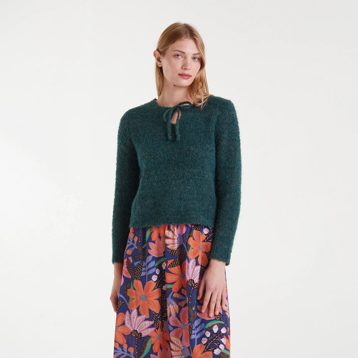 JERSEY - Compañía Fantástica, Punto con textura verde