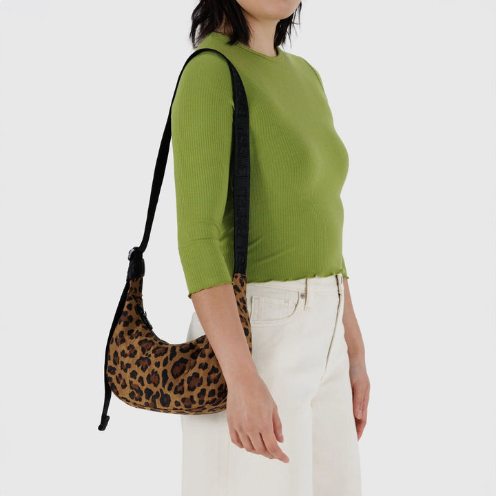 BOLSO - Baggu, Small Crescent Leopard