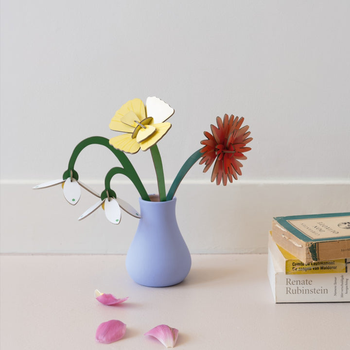 Maqueta flor de cartón Golden Poppy de Studio Roof – foto 3