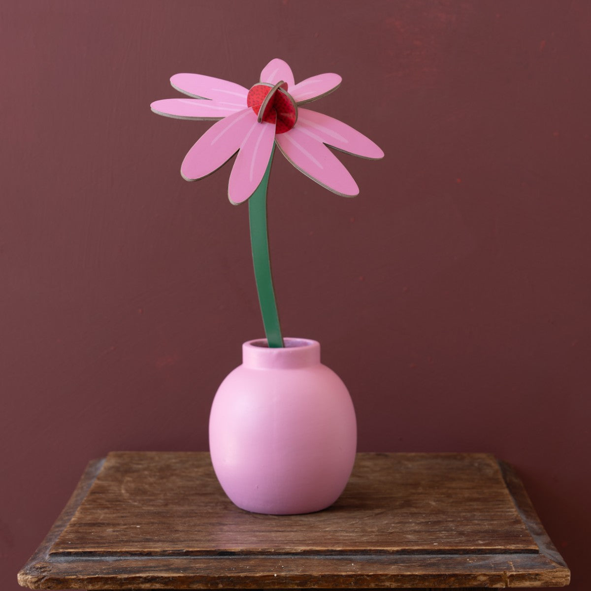 Maqueta flor de cartón Pink Coneflower de Studio Roof – foto 2
