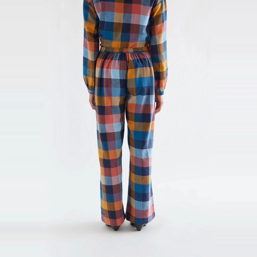 Pantalón algodón de cuadros multicolor de Compañía Fantástica para mujer – foto 2
