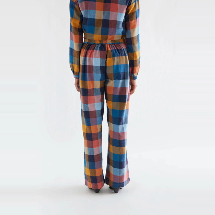 Pantalón algodón de cuadros multicolor de Compañía Fantástica para mujer – foto 2