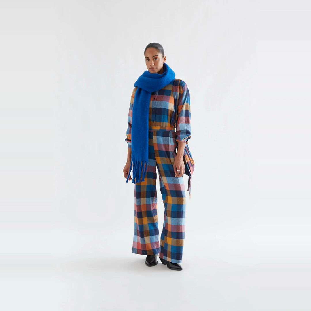 Pantalón algodón de cuadros multicolor de Compañía Fantástica para mujer – foto 4