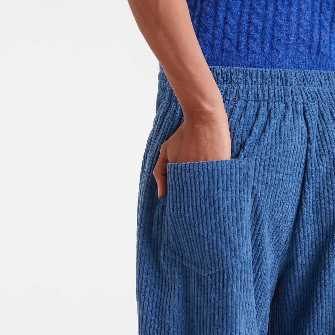 PANTALÓN - Compañía Fantástica, Recto de pana azul