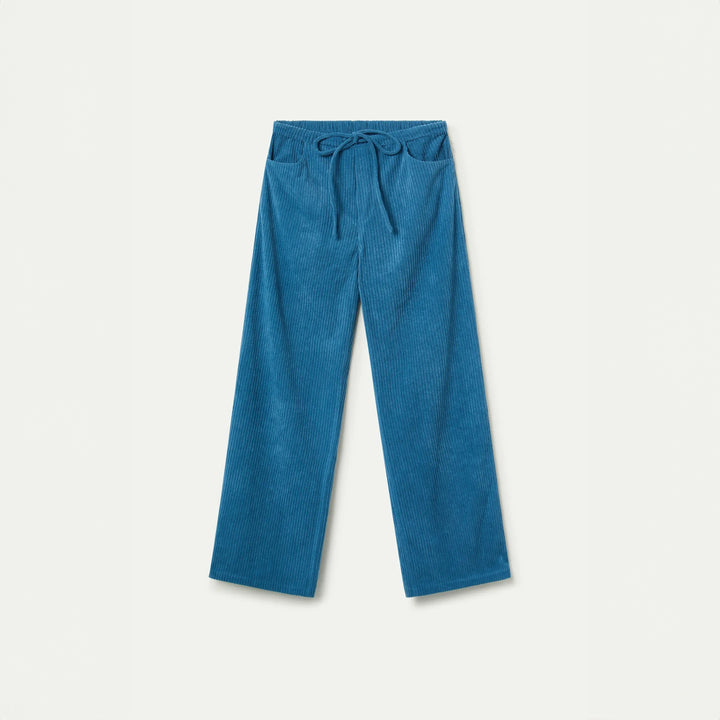 PANTALÓN - Compañía Fantástica, Recto de pana azul