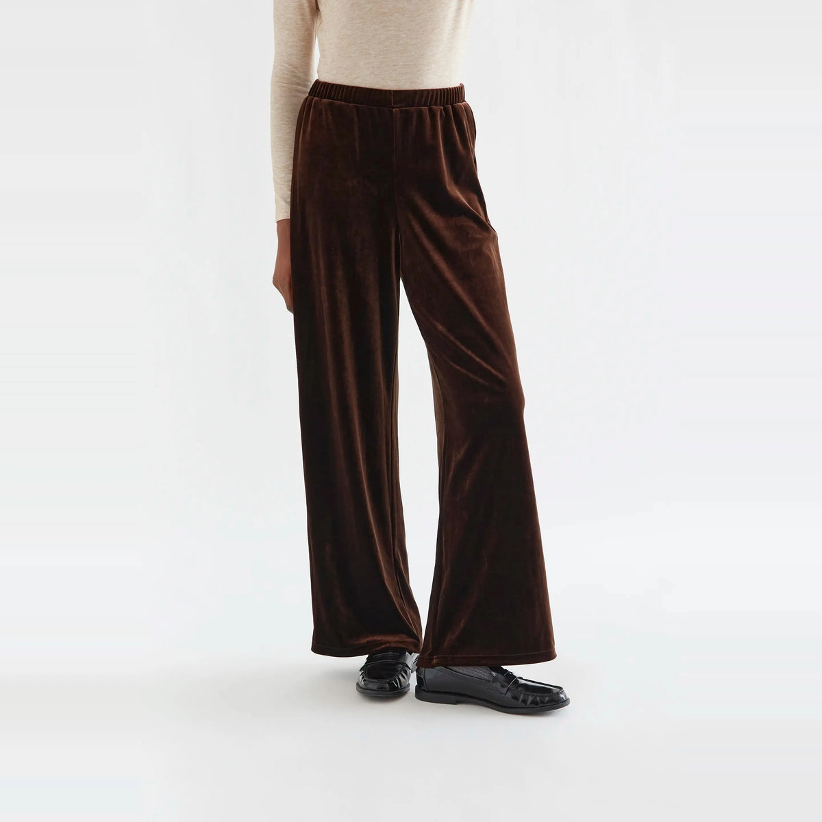 Pantalón terciopelo marrón de Compañía Fantástica para mujer – foto 1