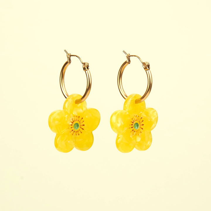 PENDIENTES - Coucou Suzette, Botón de Oro