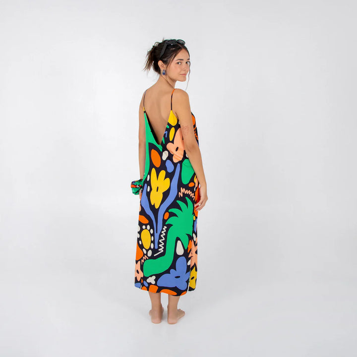 VESTIDO - Hello Arde, Playero Midi Isla Bonita