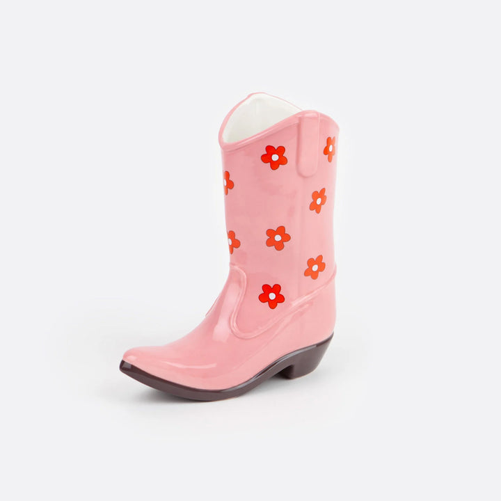 JARRÓN - DOIY, Rodeo Cowboy Boot Pink