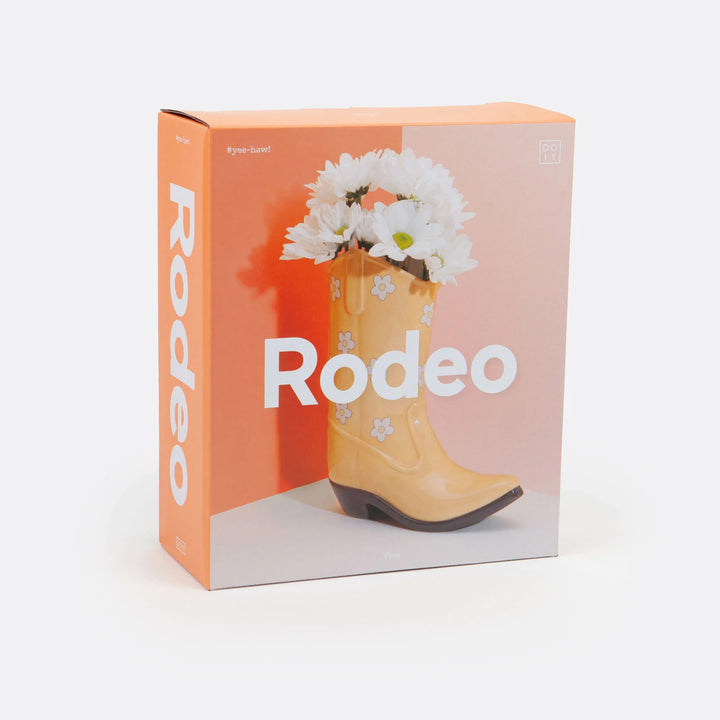 JARRÓN - DOIY, Rodeo Cowboy Boot Yellow