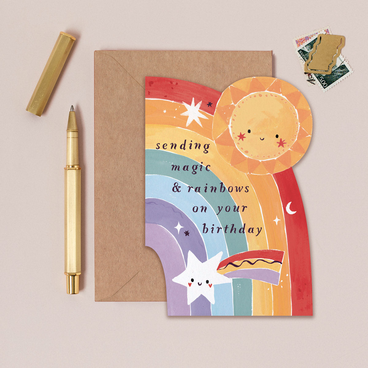 Tarjeta de felicitación Kids Rainbow de Sister Paper Co. – foto 1