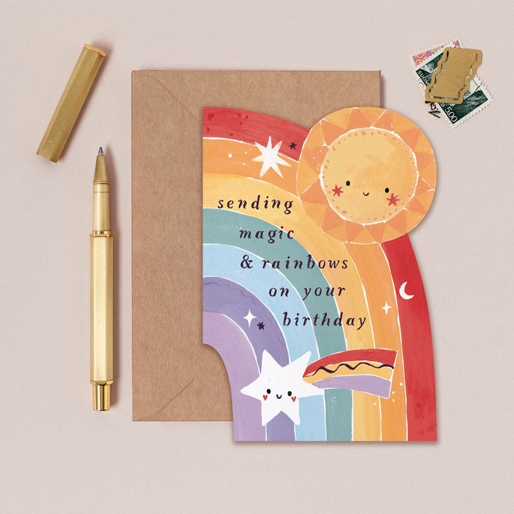 Tarjeta de felicitación Kids Rainbow de Sister Paper Co. – foto 1