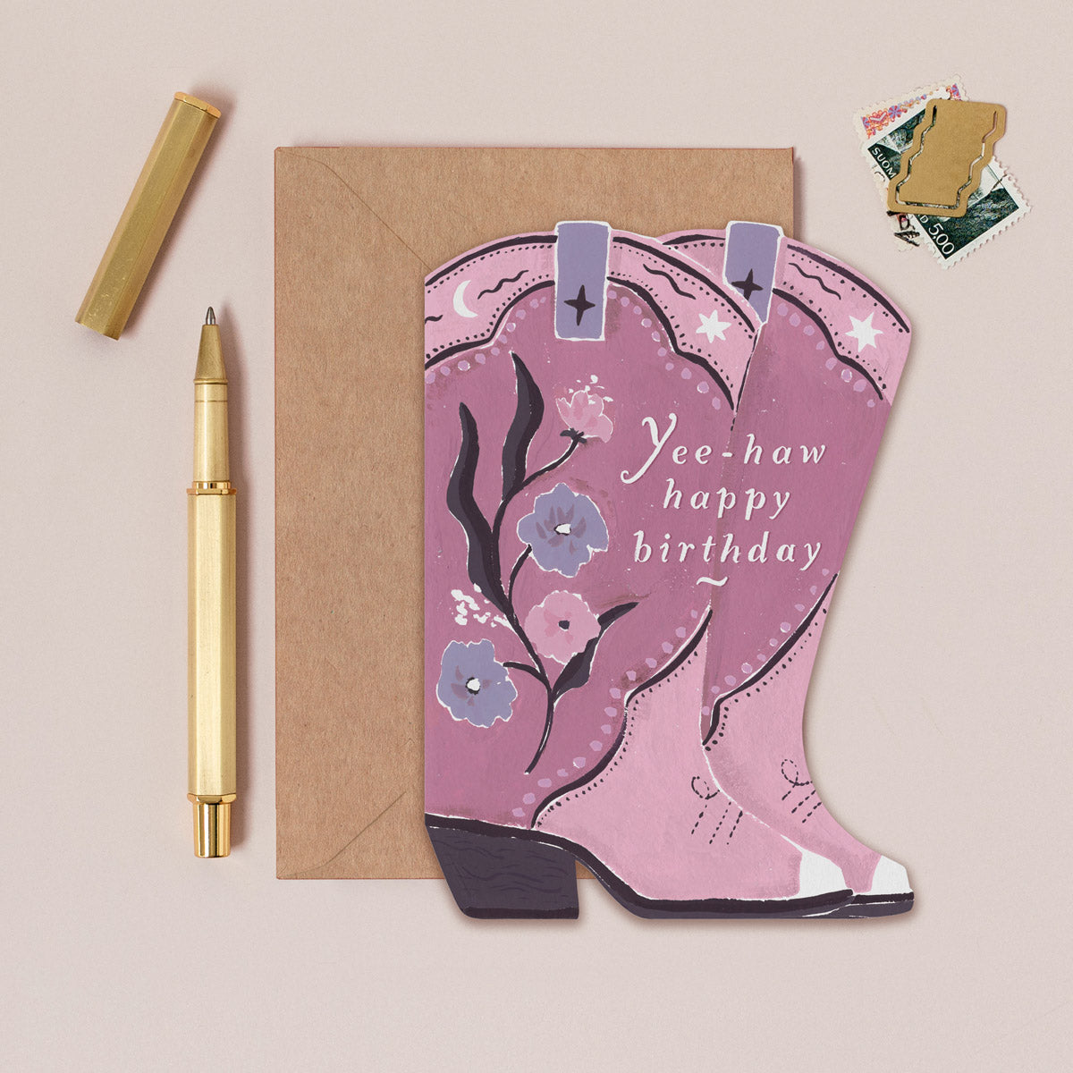 Tarjeta de felicitación Cowboy Boots de Sister Paper Co. – foto 1