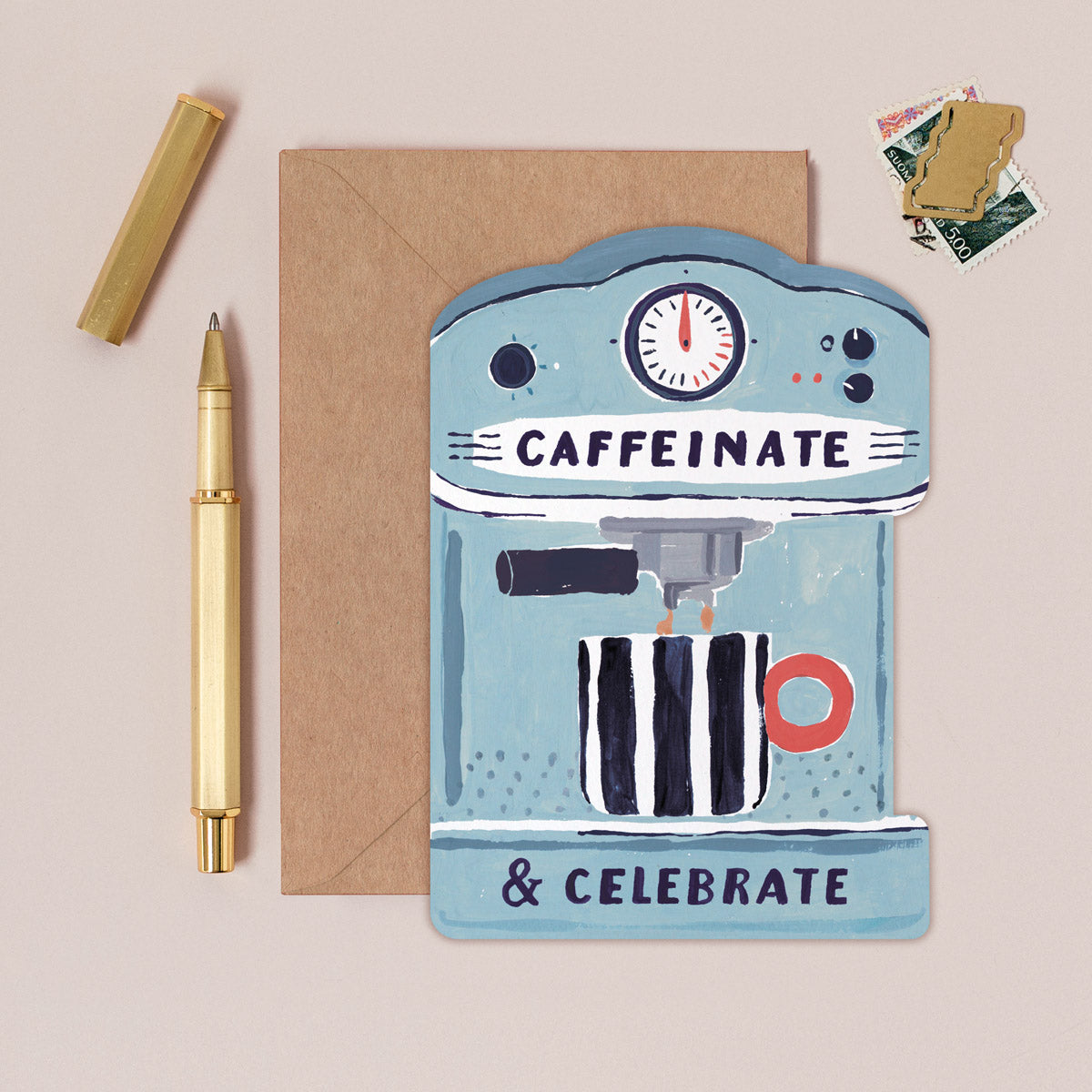 Tarjeta de felicitación Coffee Machine de Sister Paper Co. – foto 1