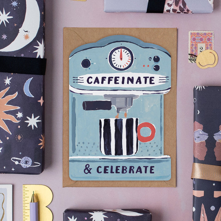 Tarjeta de felicitación Coffee Machine de Sister Paper Co. – foto 3
