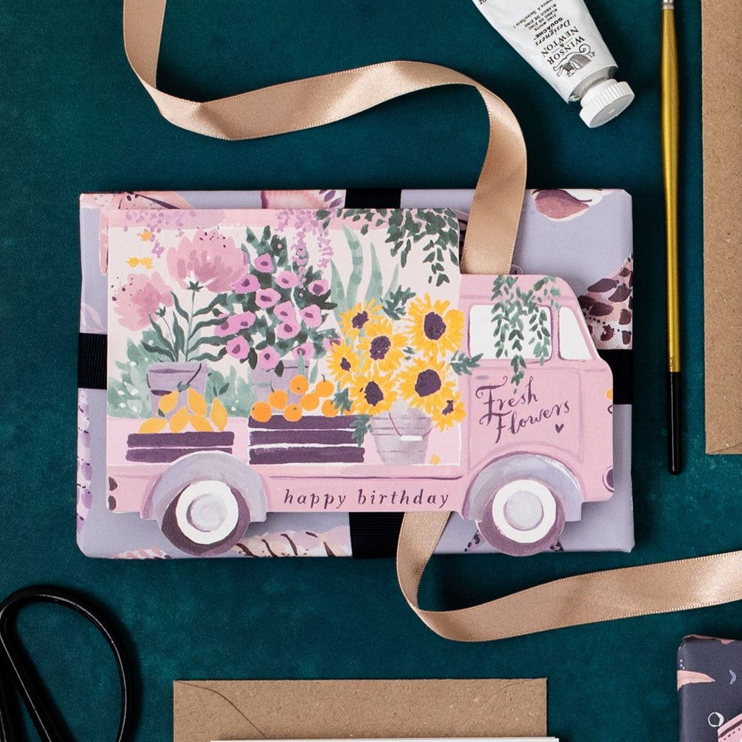 Tarjeta de felicitación Flower Truck de Sister Paper Co. – foto 3