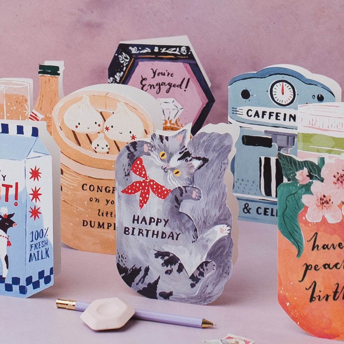 Tarjeta de felicitación Bandana Cat de Sister Paper Co. – foto 2