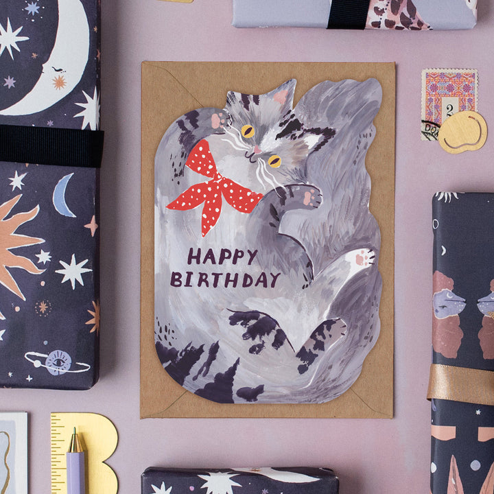Tarjeta de felicitación Bandana Cat de Sister Paper Co. – foto 3