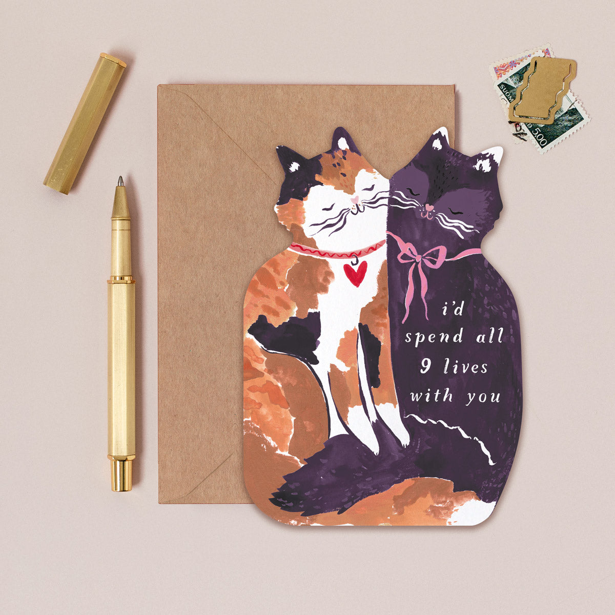 Tarjeta de felicitación Nine Lives Cats de Sister Paper Co. – foto 1