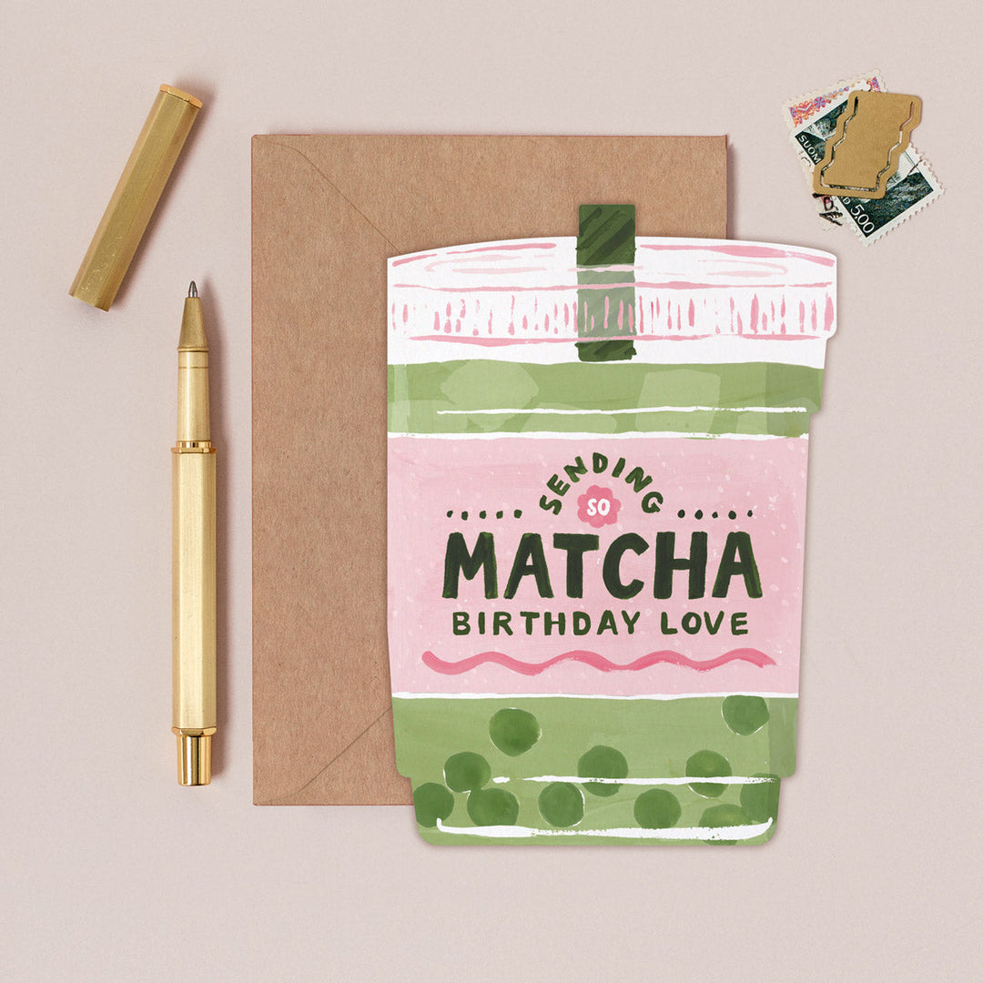 Tarjeta de felicitación Matcha de Sister Paper Co. – foto 1