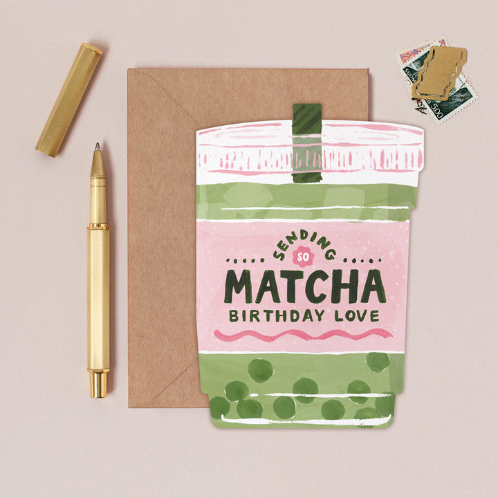 Tarjeta de felicitación Matcha de Sister Paper Co. – foto 1