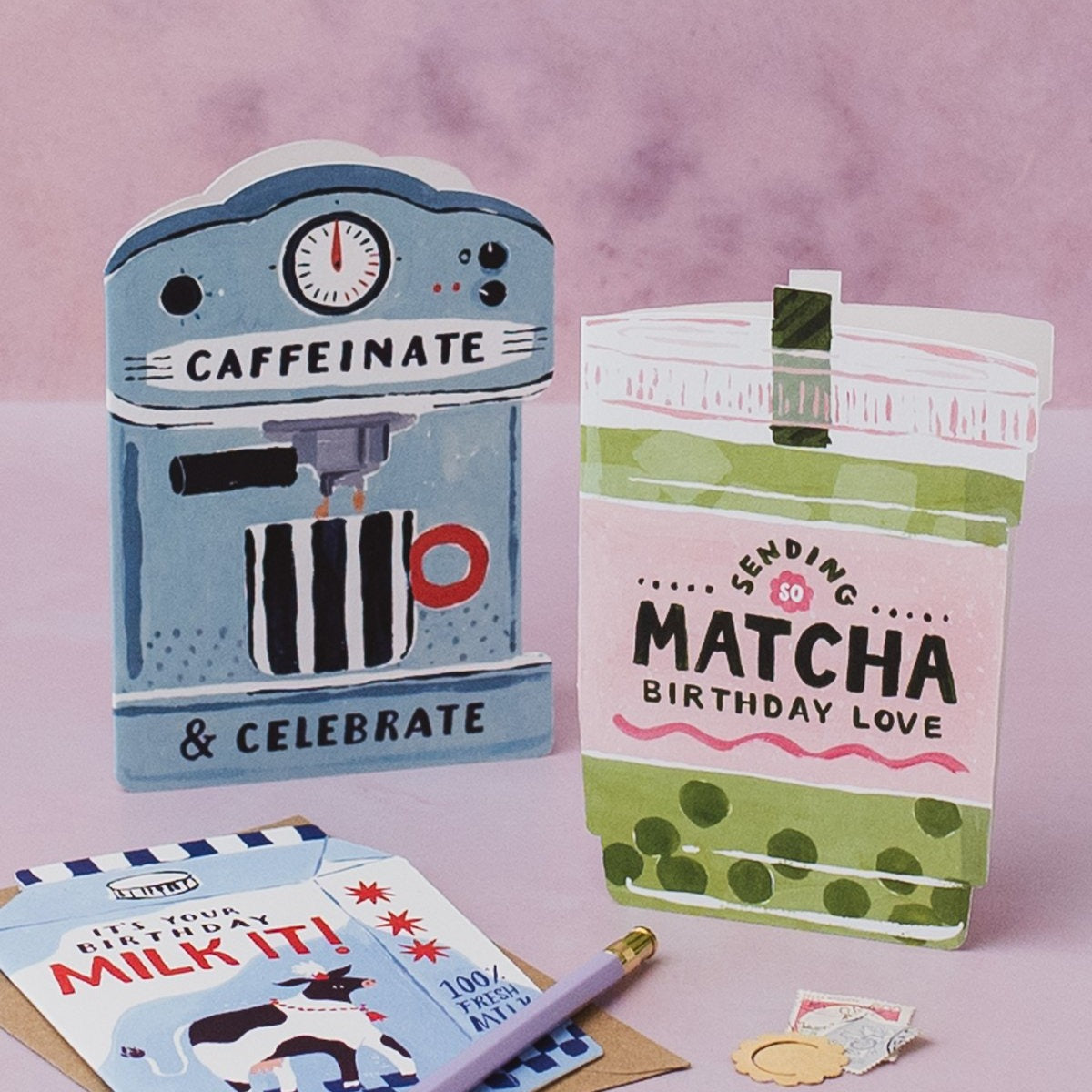 Tarjeta de felicitación Matcha de Sister Paper Co. – foto 2