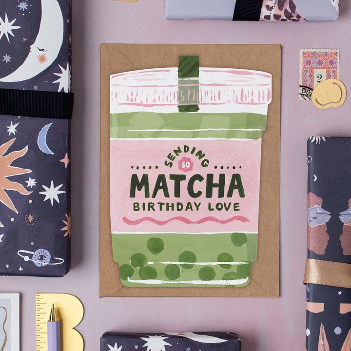 Tarjeta de felicitación Matcha de Sister Paper Co. – foto 3