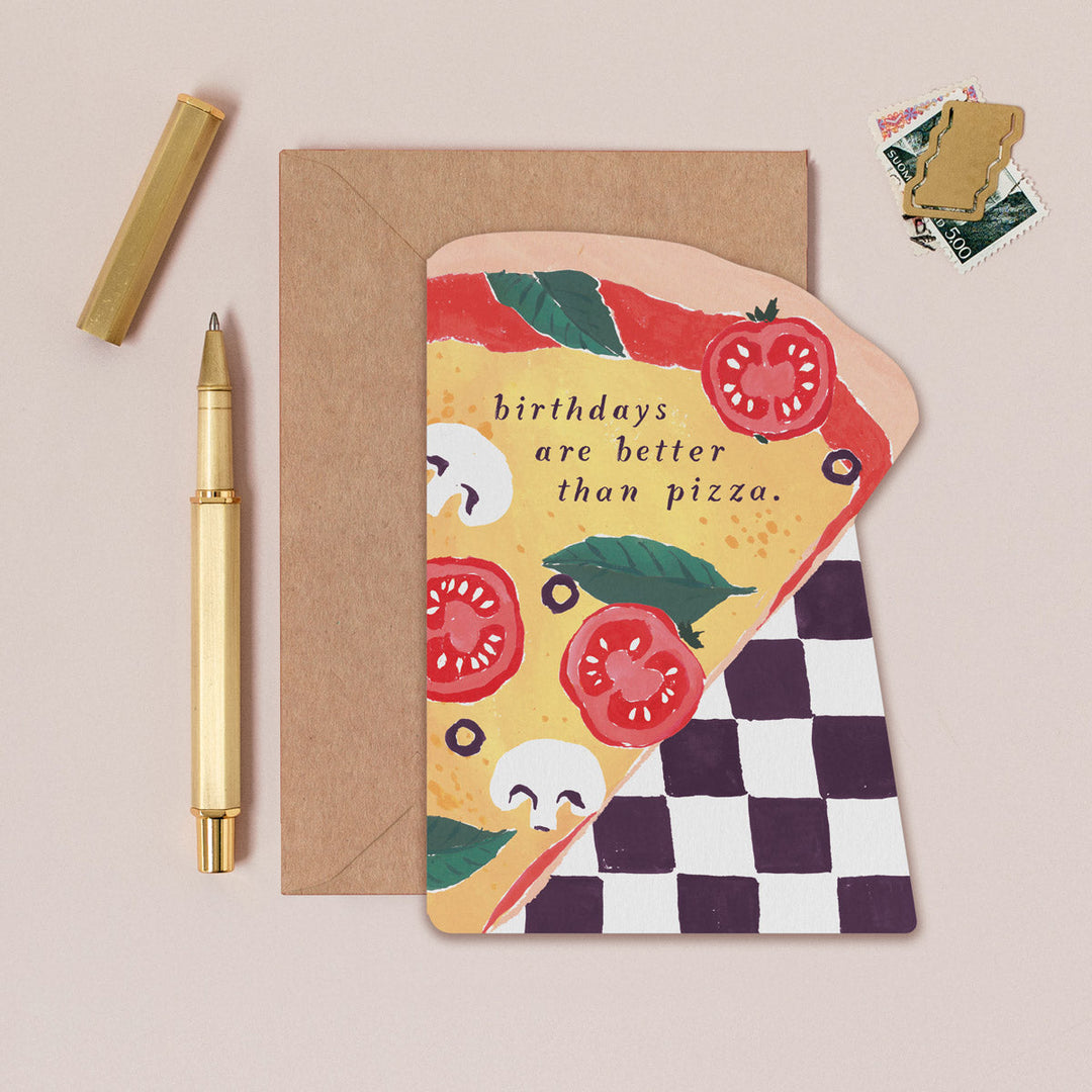 Tarjeta de felicitación Pizza Slice de Sister Paper Co. – foto 1
