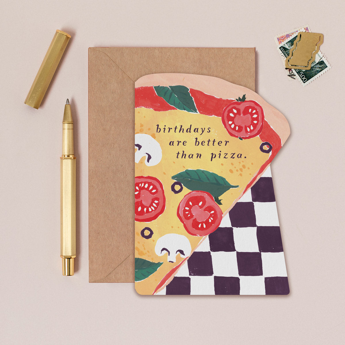 Tarjeta de felicitación Pizza Slice de Sister Paper Co. – foto 1