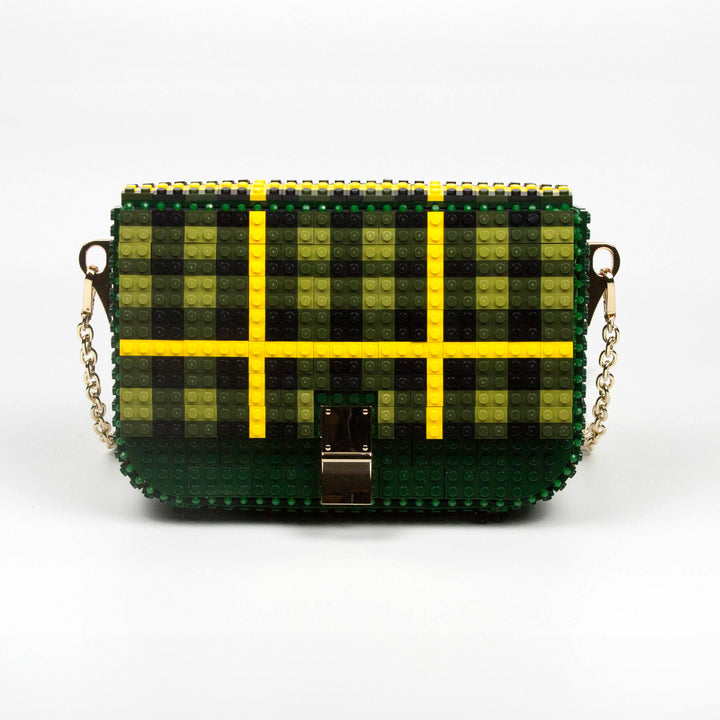 BOLSO - Bag & Block, Tartan Print Verde Bosque