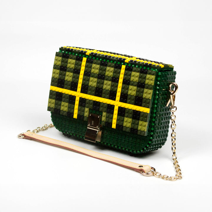 BOLSO - Bag & Block, Tartan Print Verde Bosque