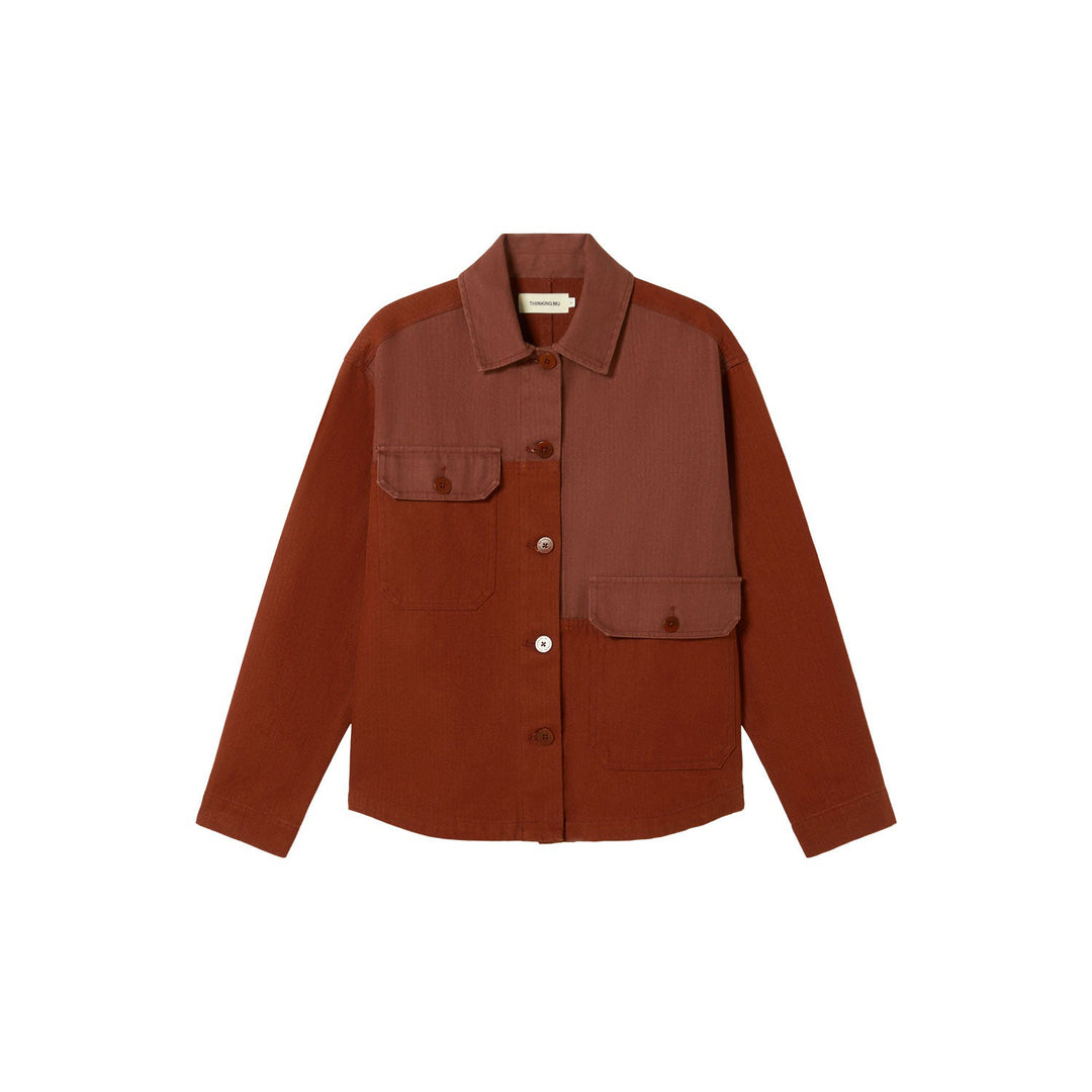 CHAQUETA - Thinking Mu, Brown Zaha light Jacket