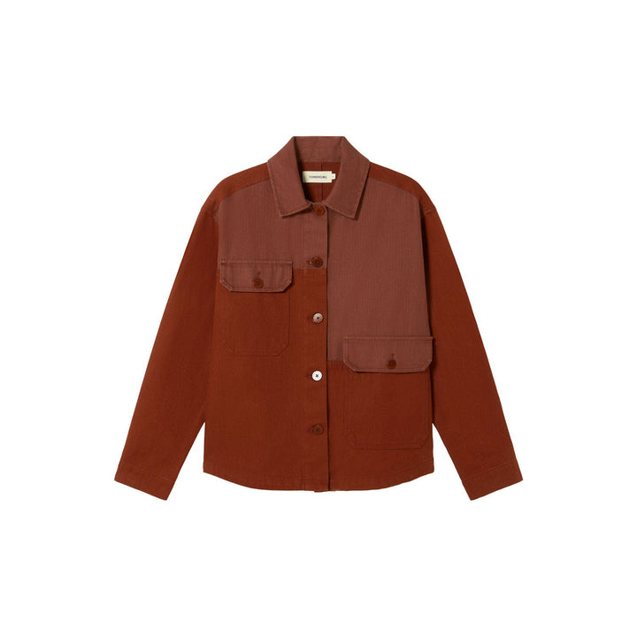 CHAQUETA - Thinking Mu, Brown Zaha light Jacket