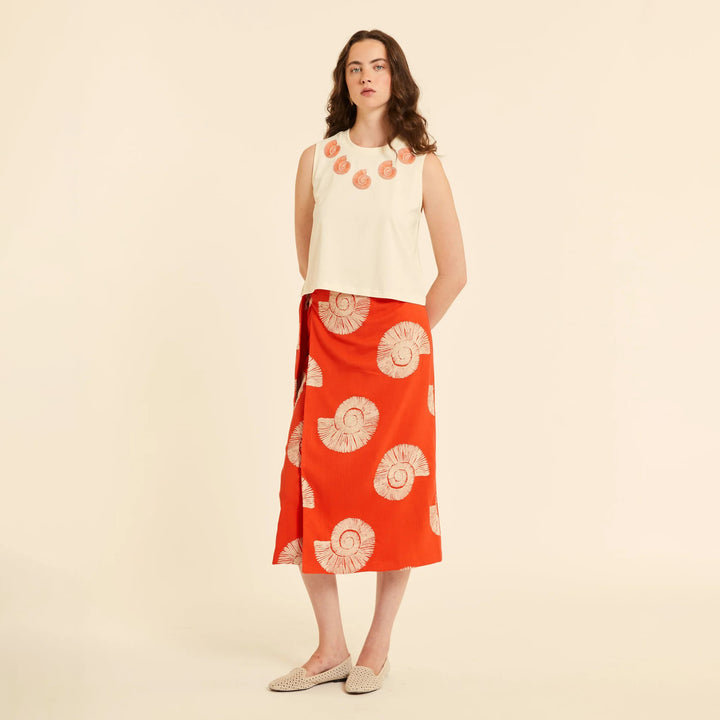 TOP - Pepaloves, Punto con bordado de caracolas