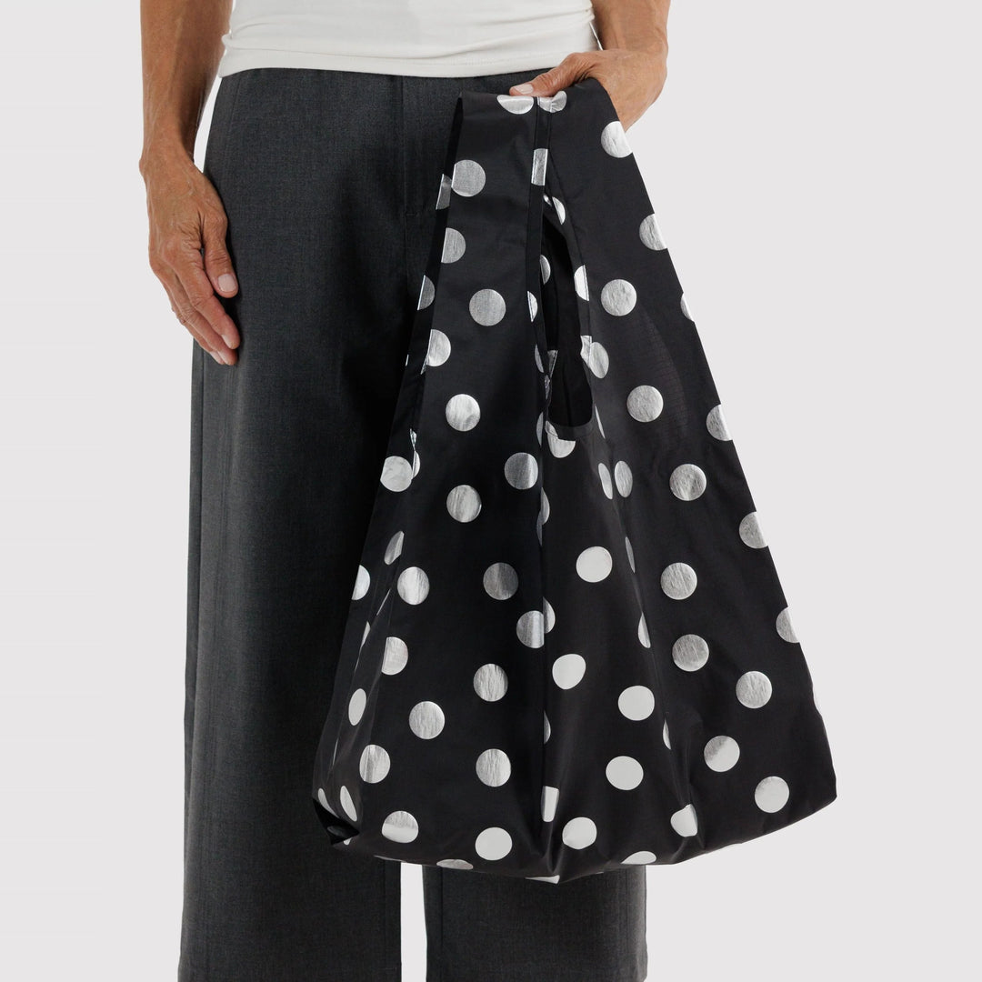 Standard Silver Metallic Polka Dot de Baggu – foto 2