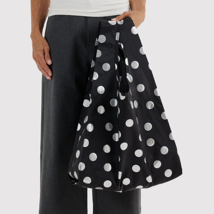 Standard Silver Metallic Polka Dot de Baggu – foto 2