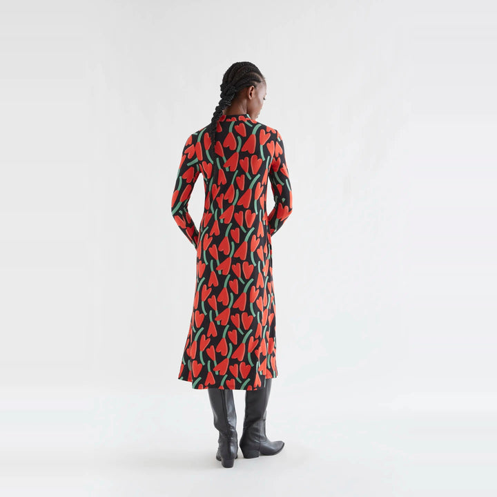 Vestido midi con estampado Ciclamen de Compañía Fantástica para mujer – foto 2