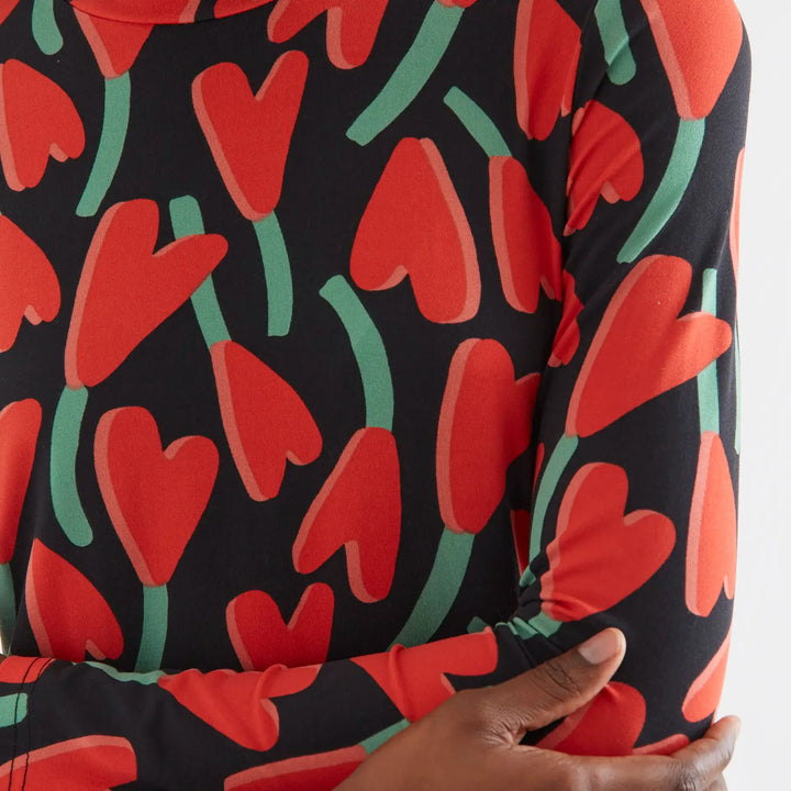 Vestido midi con estampado Ciclamen de Compañía Fantástica para mujer – foto 3