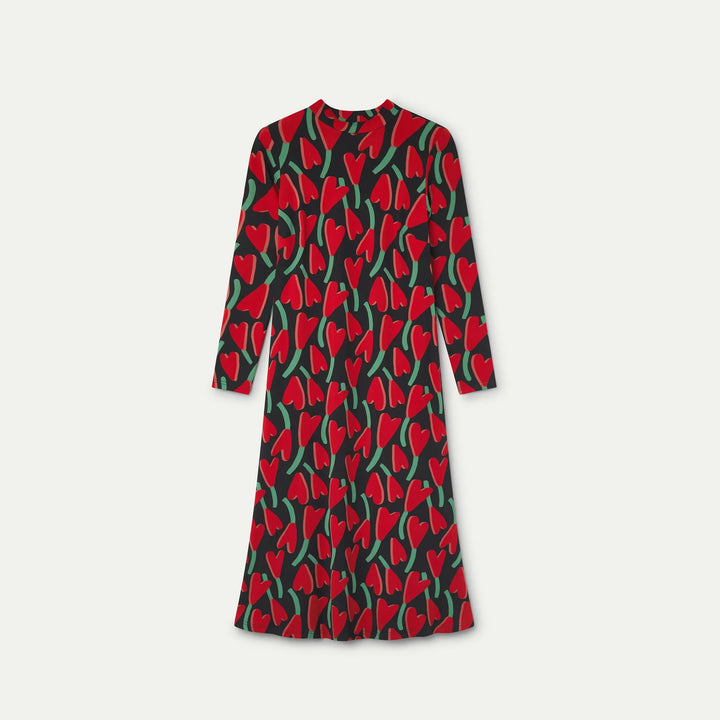Vestido midi con estampado Ciclamen de Compañía Fantástica para mujer – foto 5