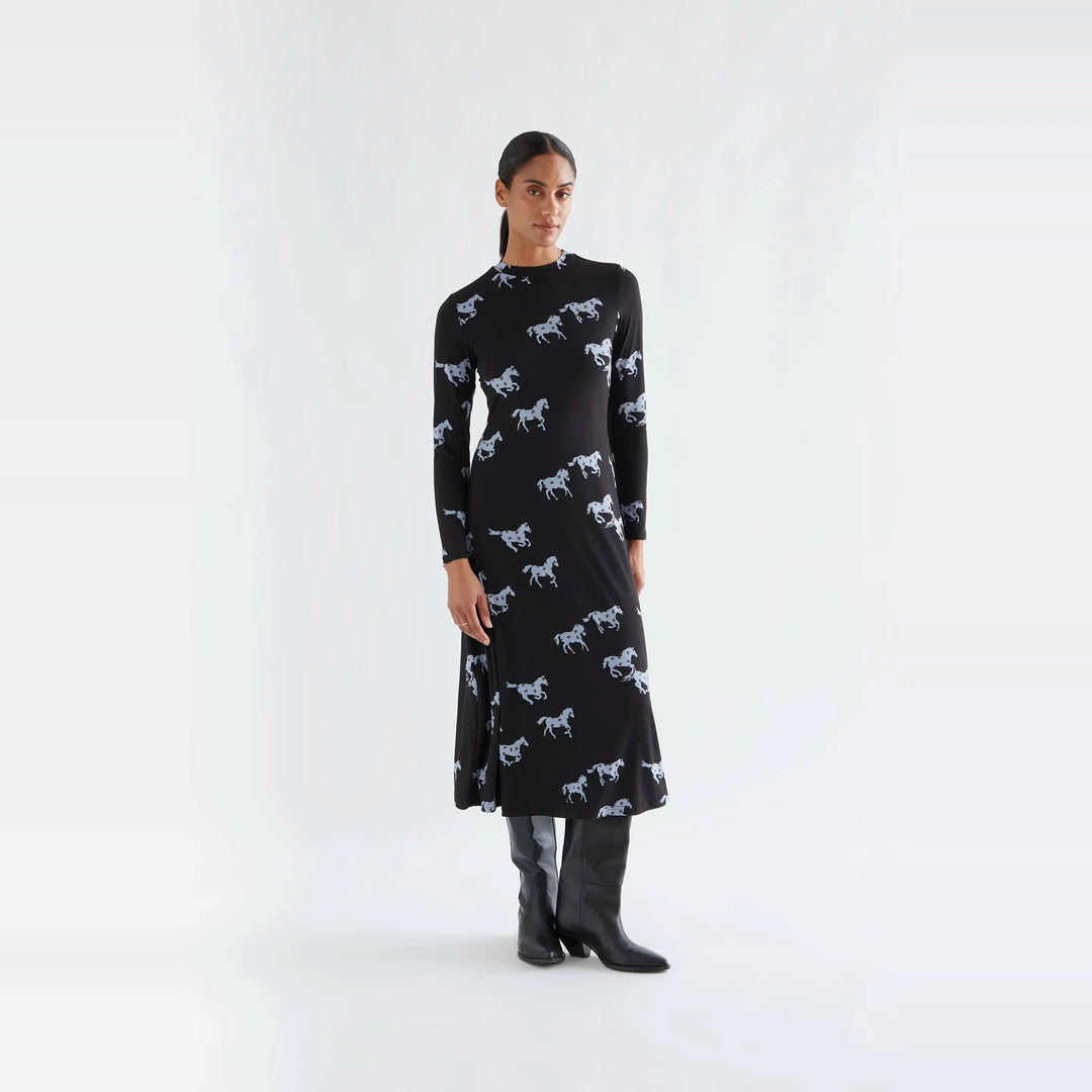 Vestido midi con estampado Horse de Compañía Fantástica para mujer – foto 1