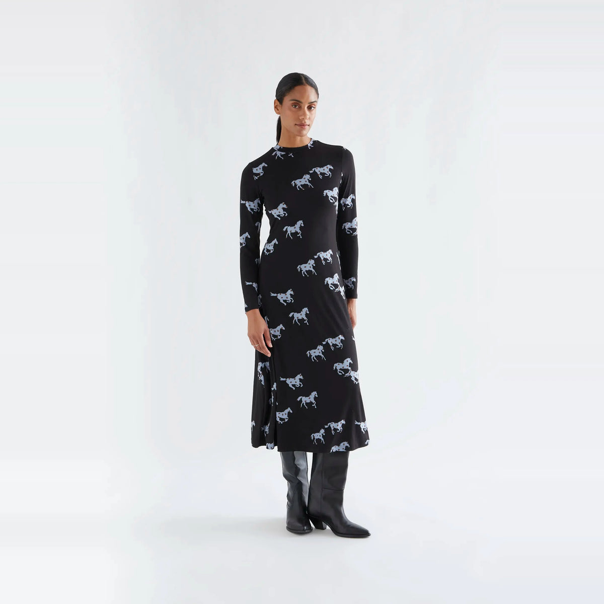 Vestido midi con estampado Horse de Compañía Fantástica para mujer – foto 1