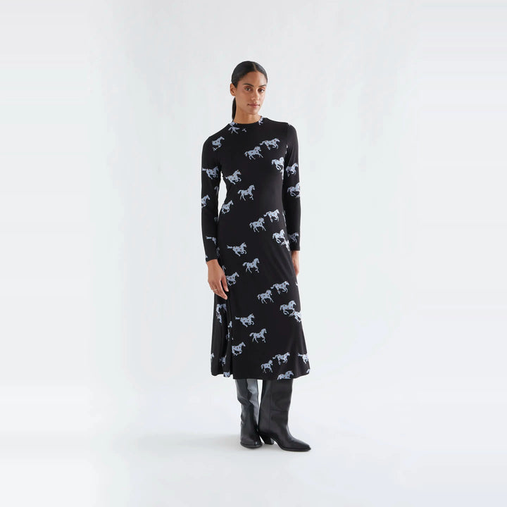 Vestido midi con estampado Horse de Compañía Fantástica para mujer – foto 1