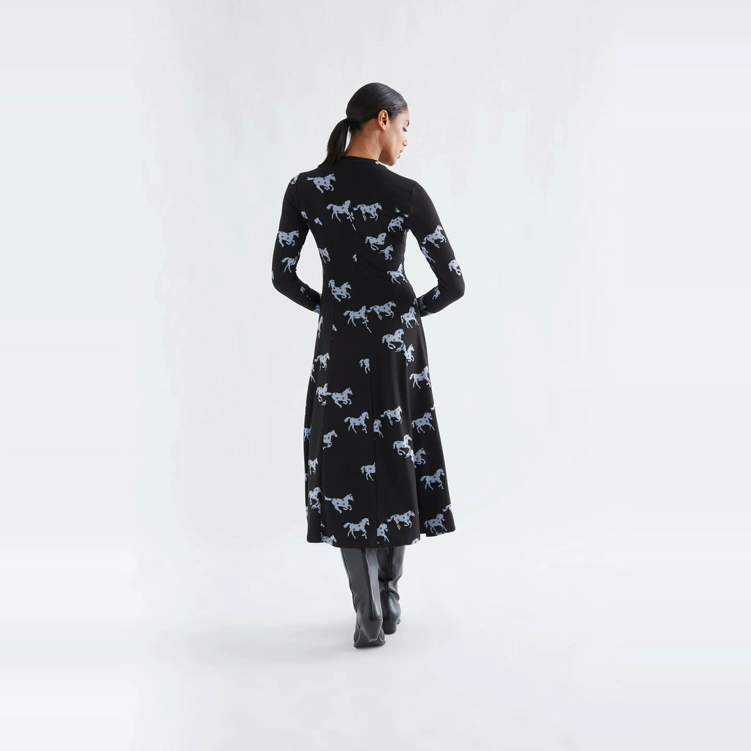 Vestido midi con estampado Horse de Compañía Fantástica para mujer – foto 2