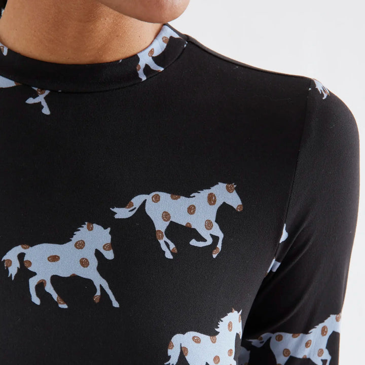 Vestido midi con estampado Horse de Compañía Fantástica para mujer – foto 3