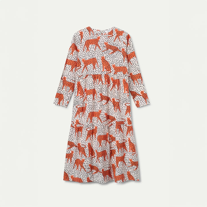 VESTIDO - Compañía Fantástica, Midi con estampado Tano