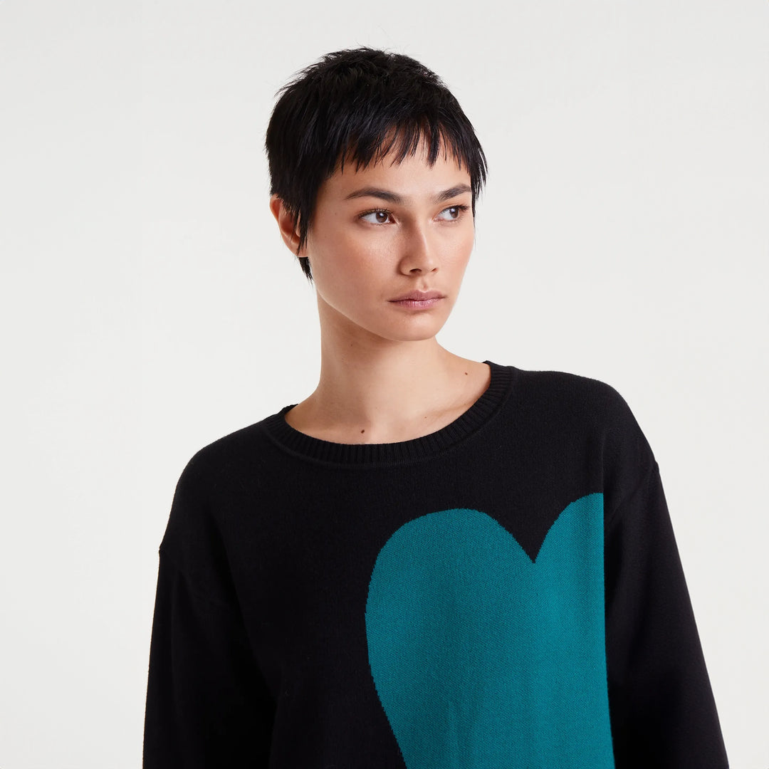 VESTIDO - Compañía Fantástica, Midi jacquard Super Green Heart